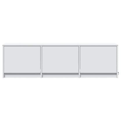 Tv-skab Med Led 140 X 34 X 40 Cm Konstrueret Træ - Billede 5