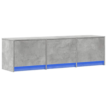 Tv-skab Med Led 140 X 34 X 40 Cm Konstrueret Træ