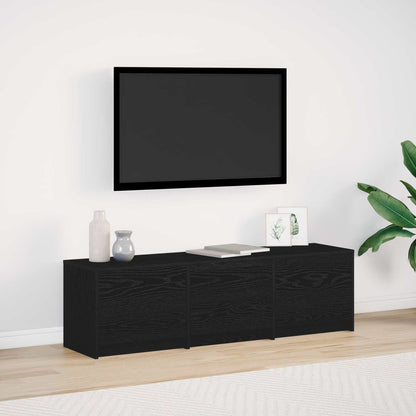 Tv-skab Med Led 140 X 34 X 40 Cm Konstrueret Træ
