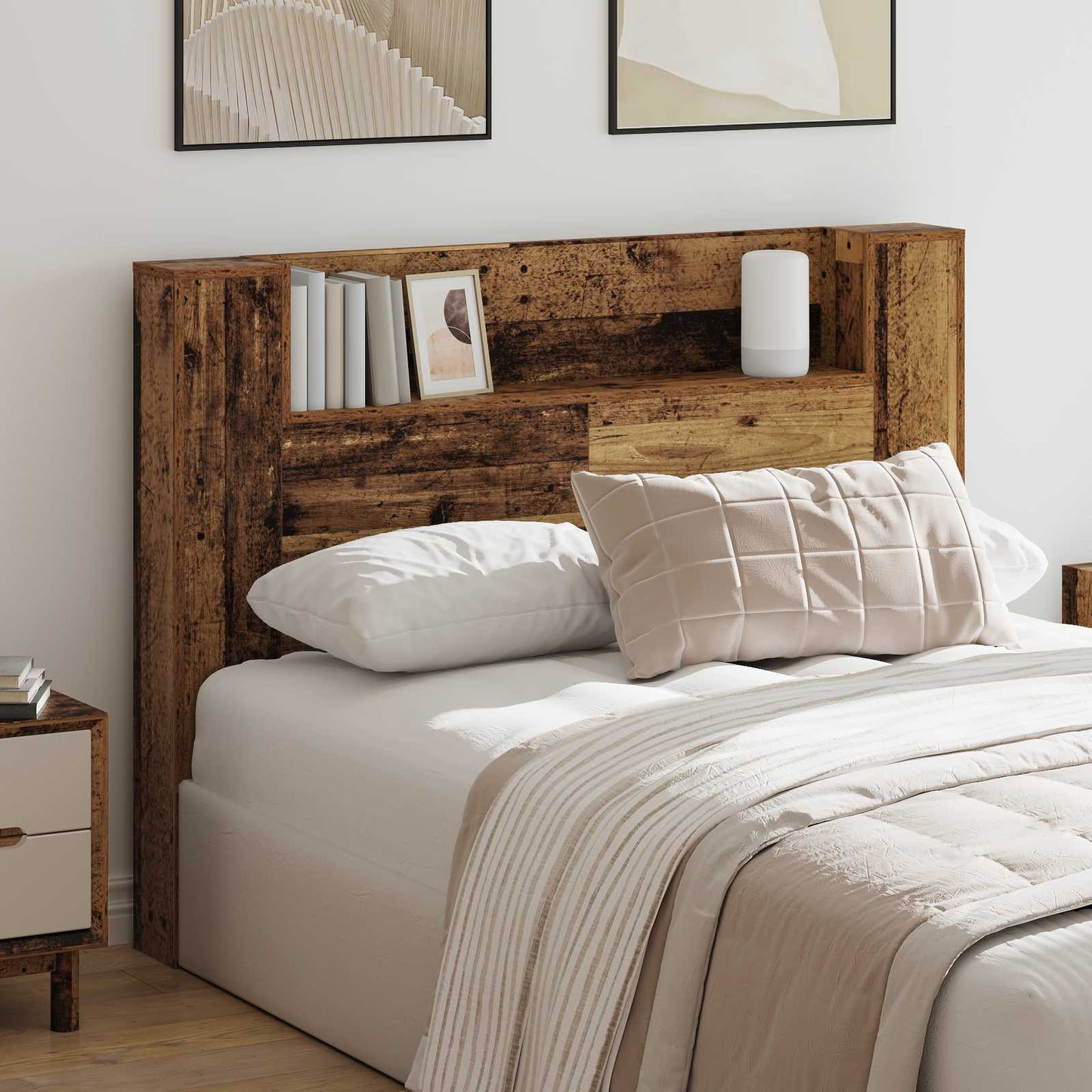 Hovedgærde Kabinet Med Led Sonoma 120 X 16,5 X 103,5 Cm