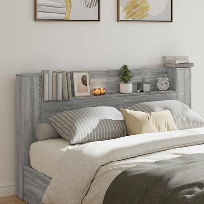 Hovedgærde Kabinet Med Led Sonoma 120 X 16,5 X 103,5 Cm