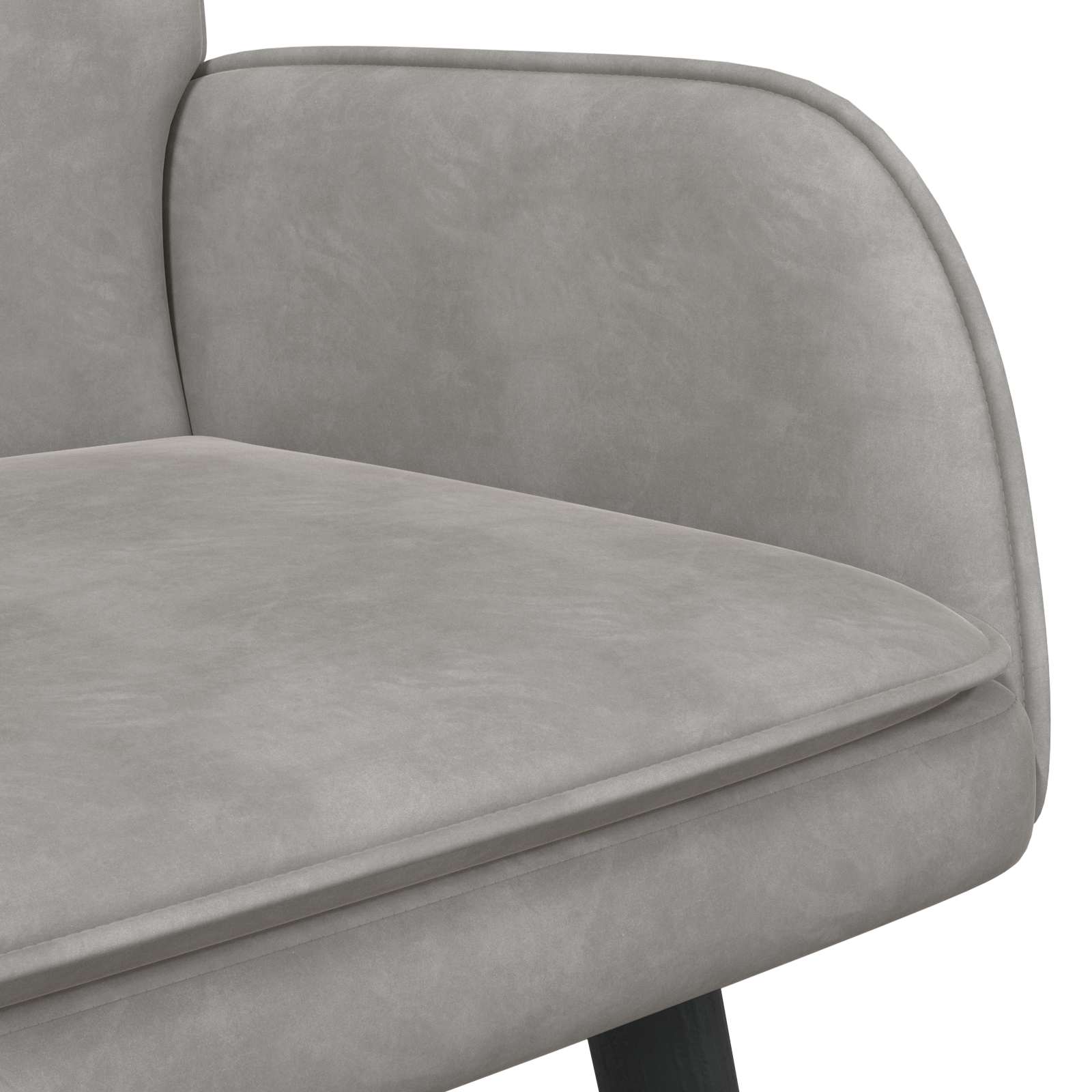 To-personers Sofa 115 X 61 X 87 Cm Fløjl - Billede 7