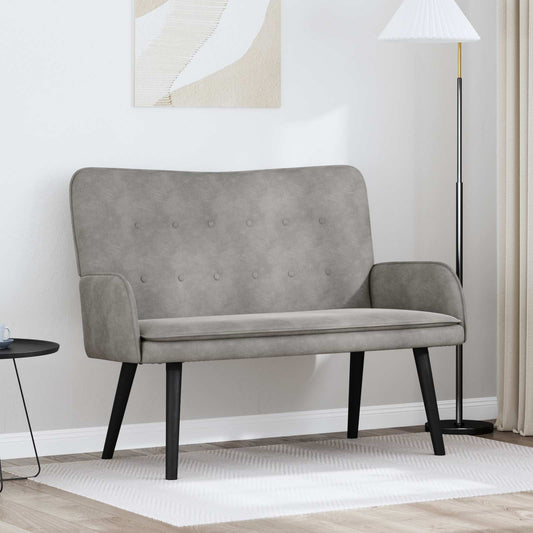 To-personers Sofa 115 X 61 X 87 Cm Fløjl - Hovedbillede