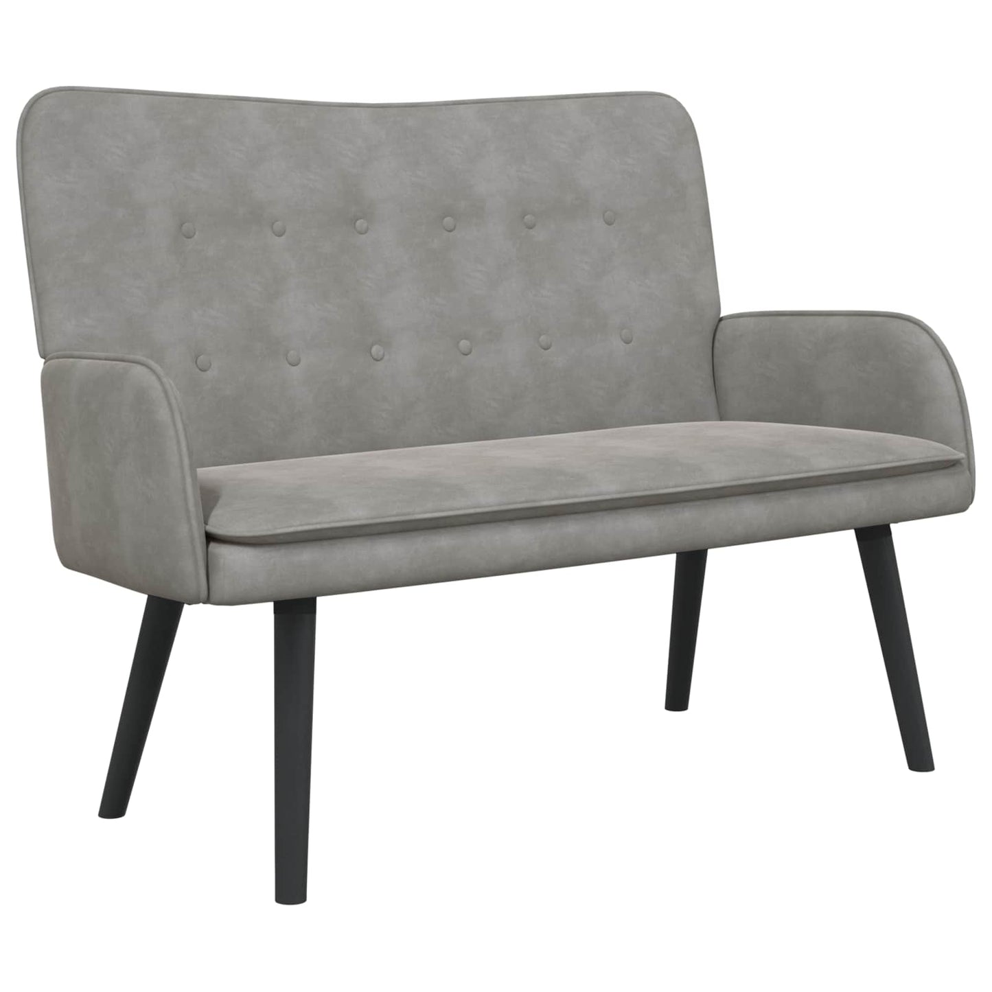 To-personers Sofa 115 X 61 X 87 Cm Fløjl - Billede 2