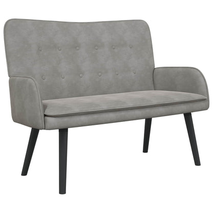 To-personers Sofa 115 X 61 X 87 Cm Fløjl - Billede 2