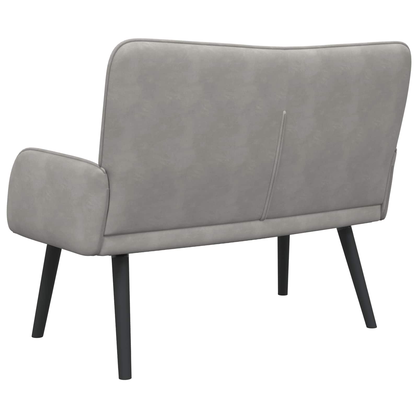 To-personers Sofa 115 X 61 X 87 Cm Fløjl - Billede 6