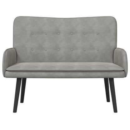 To-personers Sofa 115 X 61 X 87 Cm Fløjl - Billede 4