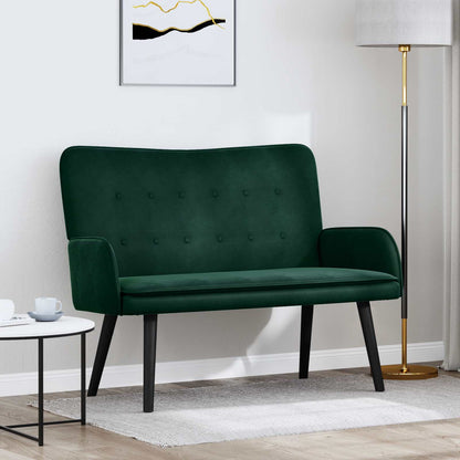 To-personers Sofa 115 X 61 X 87 Cm Fløjl