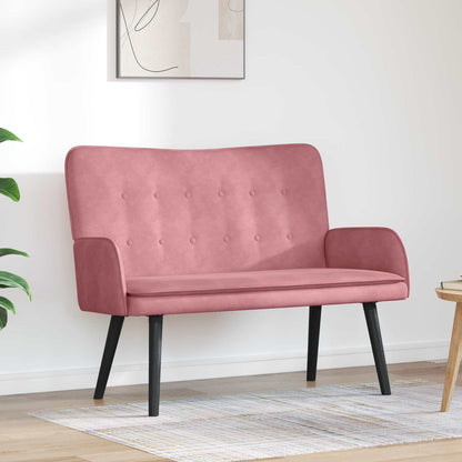 To-personers Sofa 115 X 61 X 87 Cm Fløjl