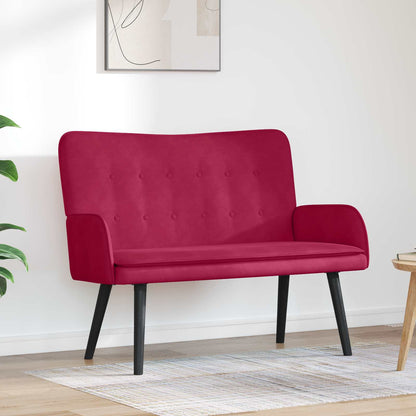 To-personers Sofa 115 X 61 X 87 Cm Fløjl