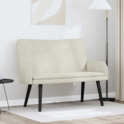 To-personers Sofa 115 X 61 X 87 Cm Fløjl