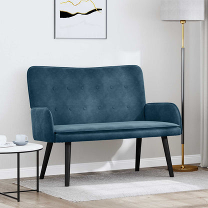 To-personers Sofa 115 X 61 X 87 Cm Fløjl