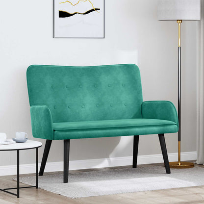 To-personers Sofa 115 X 61 X 87 Cm Fløjl