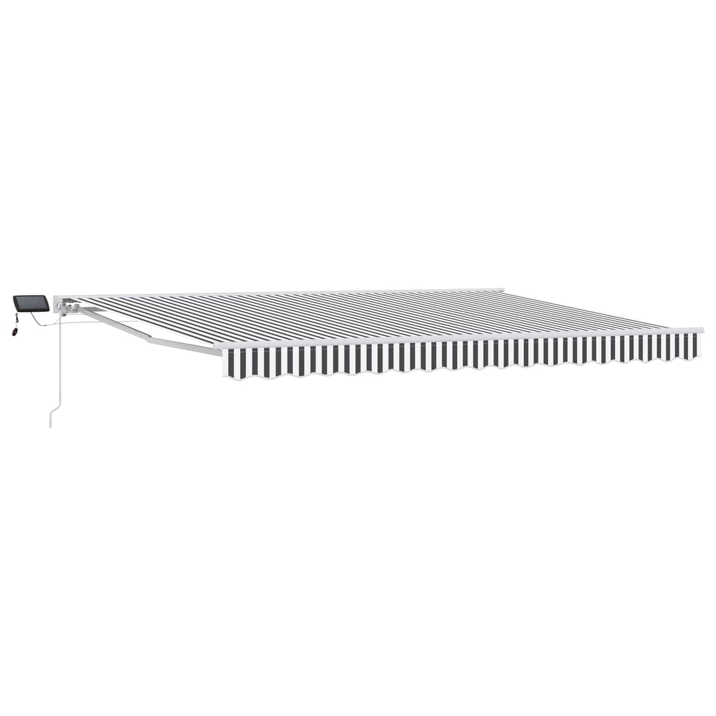 Manuel Markise-ramme Med Led-lys Anthracit Og 4 × 3,5 M - Billede 2