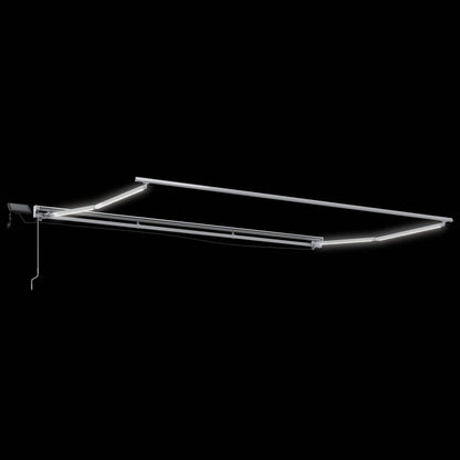 Manuel Markise-ramme Med Led-lys Anthracit Og 4 × 3,5 M - Billede 6