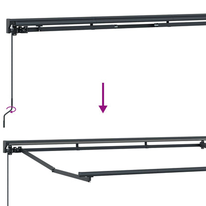 Manuel Markise-ramme Med Led-lys 3 X 2,5 M - Billede 11