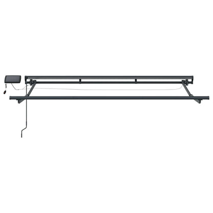 Manuel Markise-ramme Med Led-lys Sort Og Anthracit 3 X 2,5 M - Billede 7