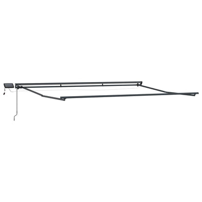 Manuel Markise-ramme Med Led-lys 4 × 3 M - Billede 2