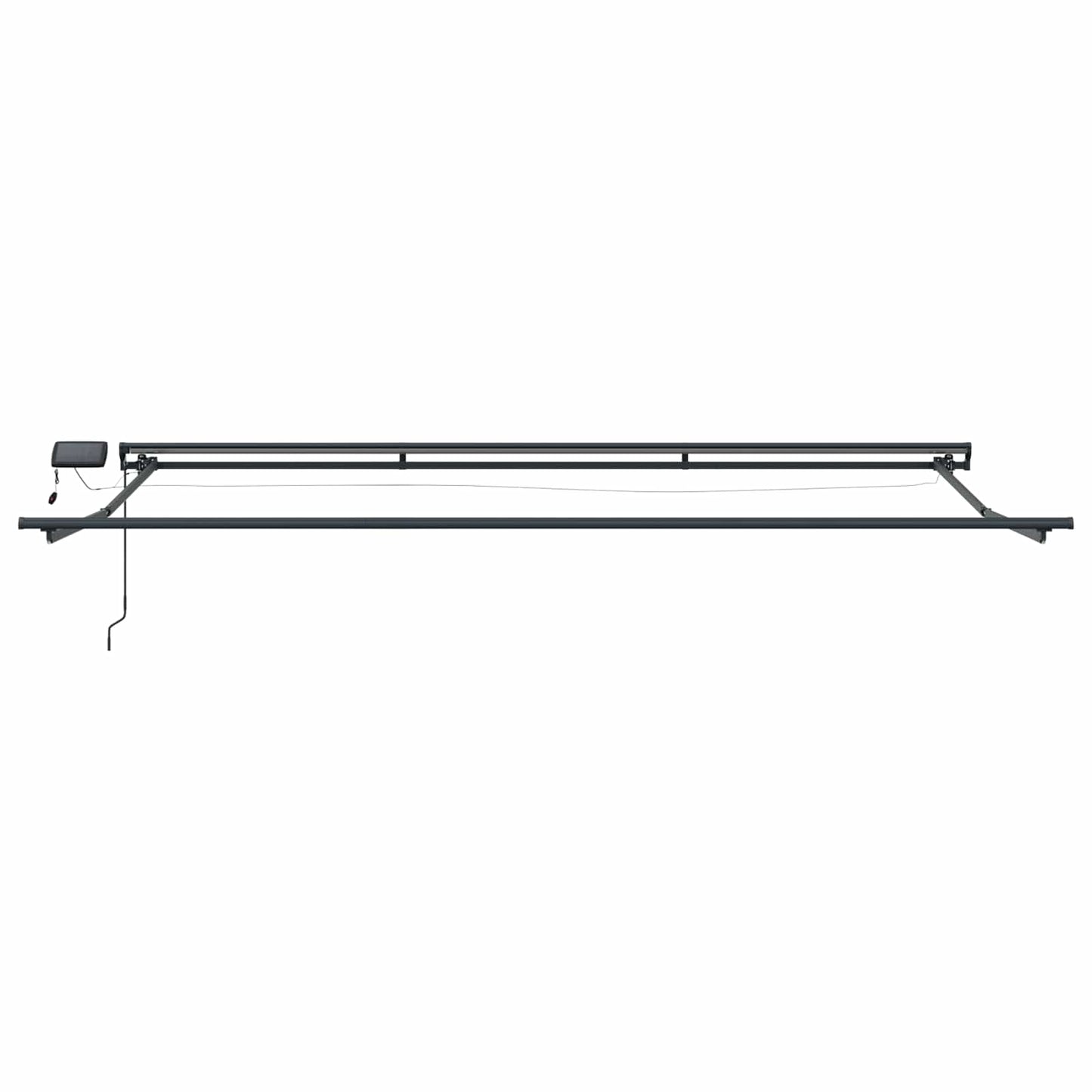 Manuel Markise-ramme Med Led-lys Bordeaux 4,5 × 3 M - Billede 5
