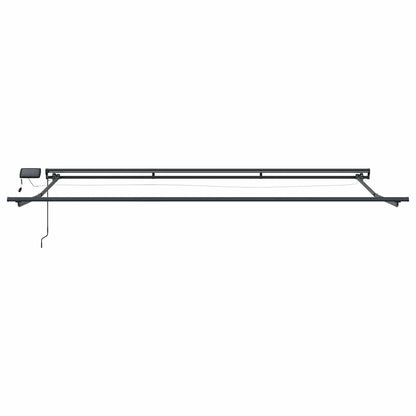 Manuel Markise-ramme Med Led-lys Bordeaux 4,5 × 3 M - Billede 5