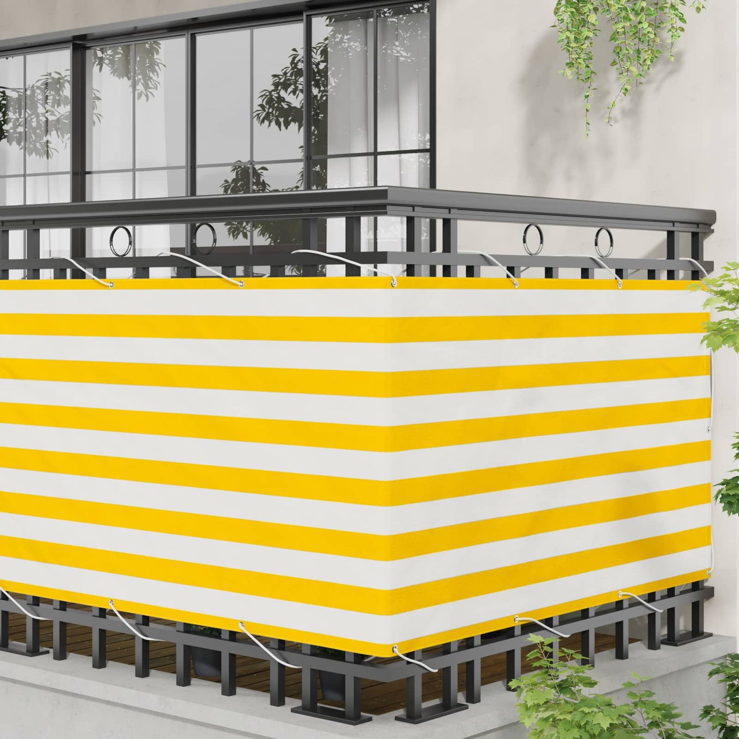 Altan Skærm Og Hvid 100 X 300 Cm Oxford Stof - Billede 3