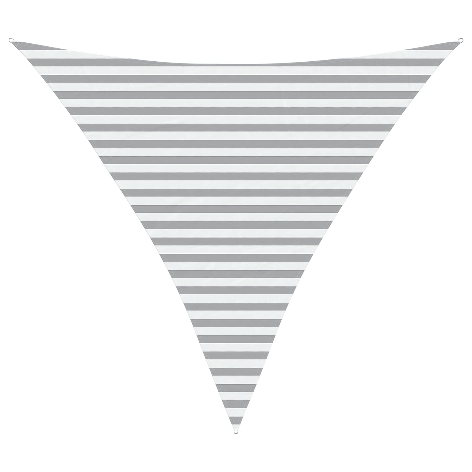 Solskygge Sejl Lys Grå Og Hvid 3,6 X 3,6 X 3,6 M - Billede 2