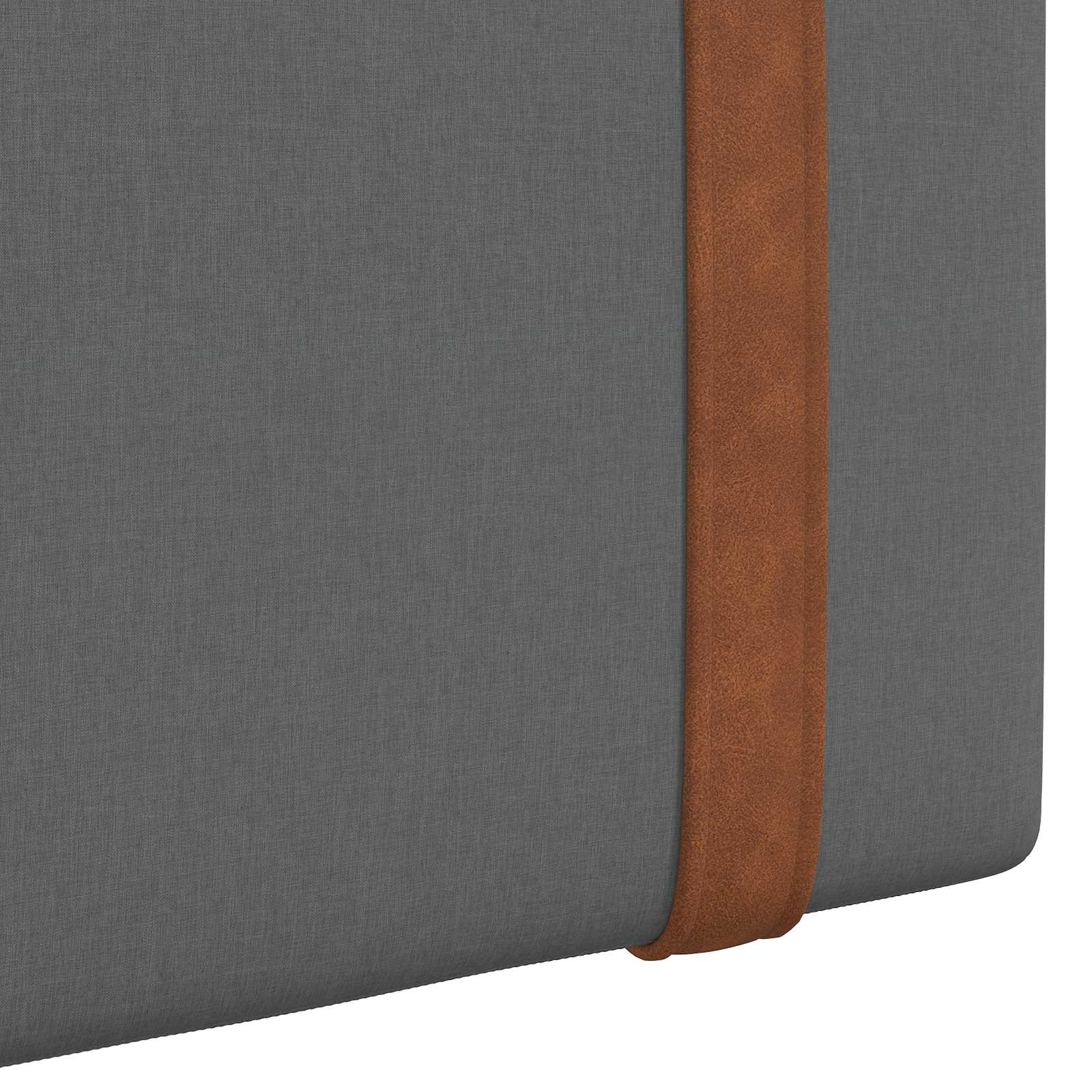Hængende Hovedgavl Vægmonteret Mørkegrå 90 X 55 X 5 Cm Antik Pu - Billede 8