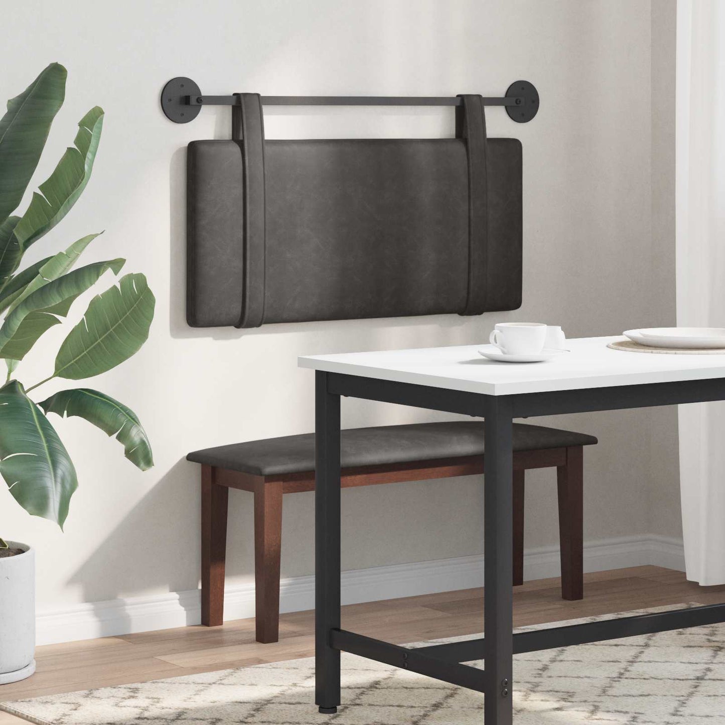Hængende Hovedgavl Vægmonteret 100 X 55 X 5 Cm Antik Pu - Billede 4