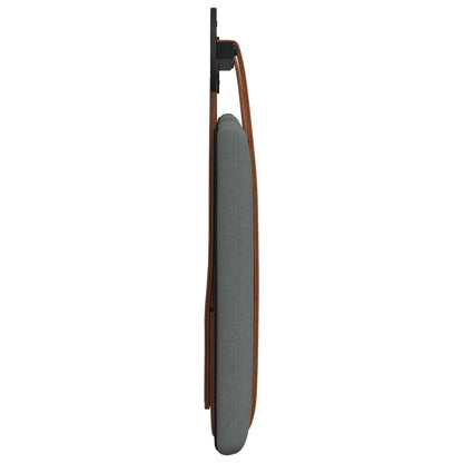 Hængende Hovedgavl Ensfarvet Mørkegrå 100 X 55 X 5 Cm Antik Pu - Billede 6