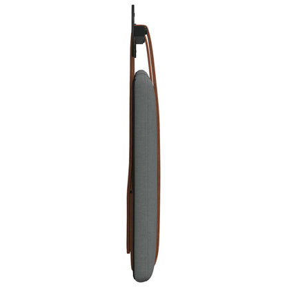 Hængende Hovedgavl Ensfarvet Mørkegrå 110 X 55 X 5 Cm Antik Pu - Billede 6