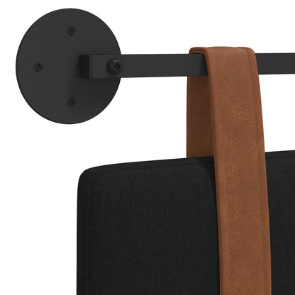 Hængende Hovedgavl Vægmonteret 110 X 55 X 5 Cm Antik Pu - Billede 9