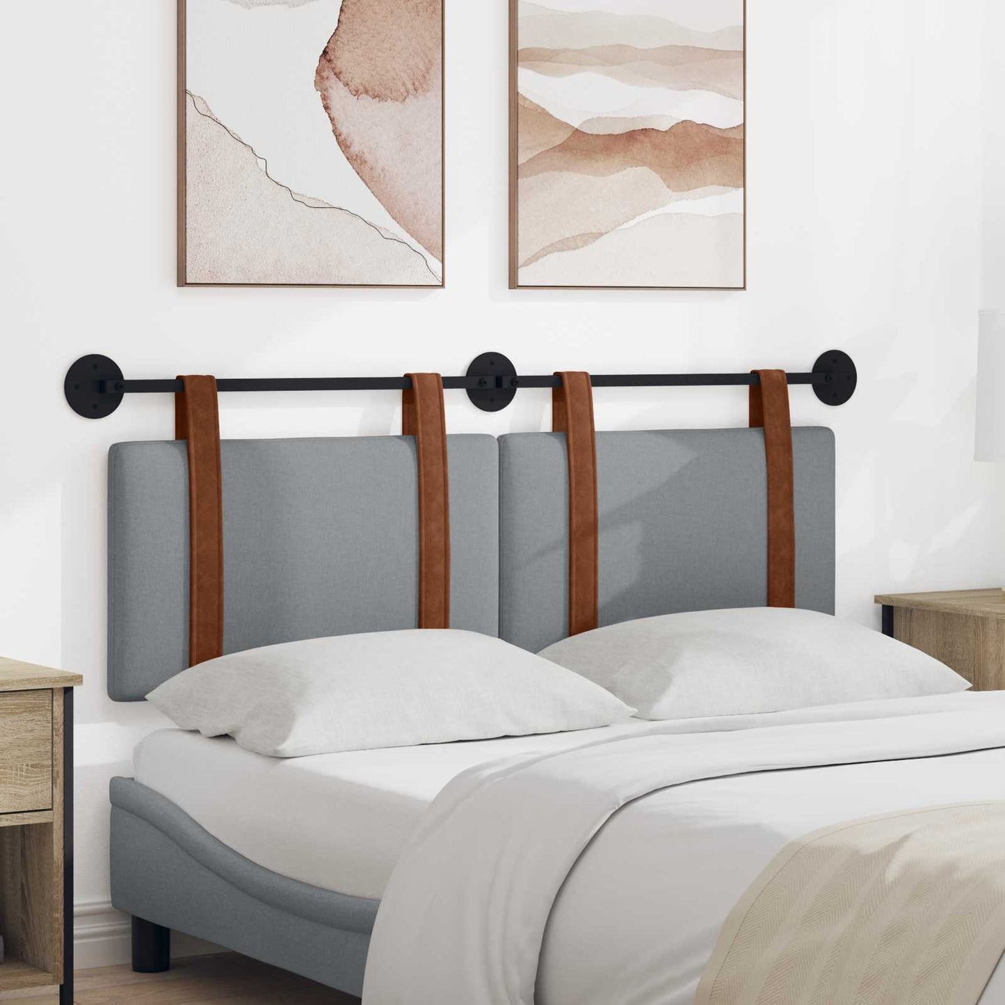 Hængende Hovedgavl Vægmonteret 130 X 55 X 5 Cm Antik Pu - Hovedbillede