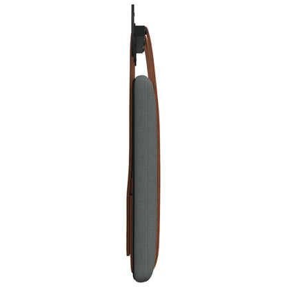 Hængende Hovedgavl Ensfarvet Mørkegrå 130 X 55 X 5 Cm Antik Pu - Billede 6