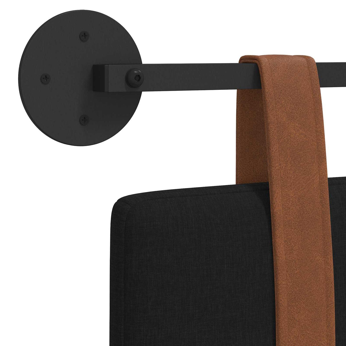 Hængende Hovedgavl Vægmonteret 130 X 55 X 5 Cm Antik Pu - Billede 9