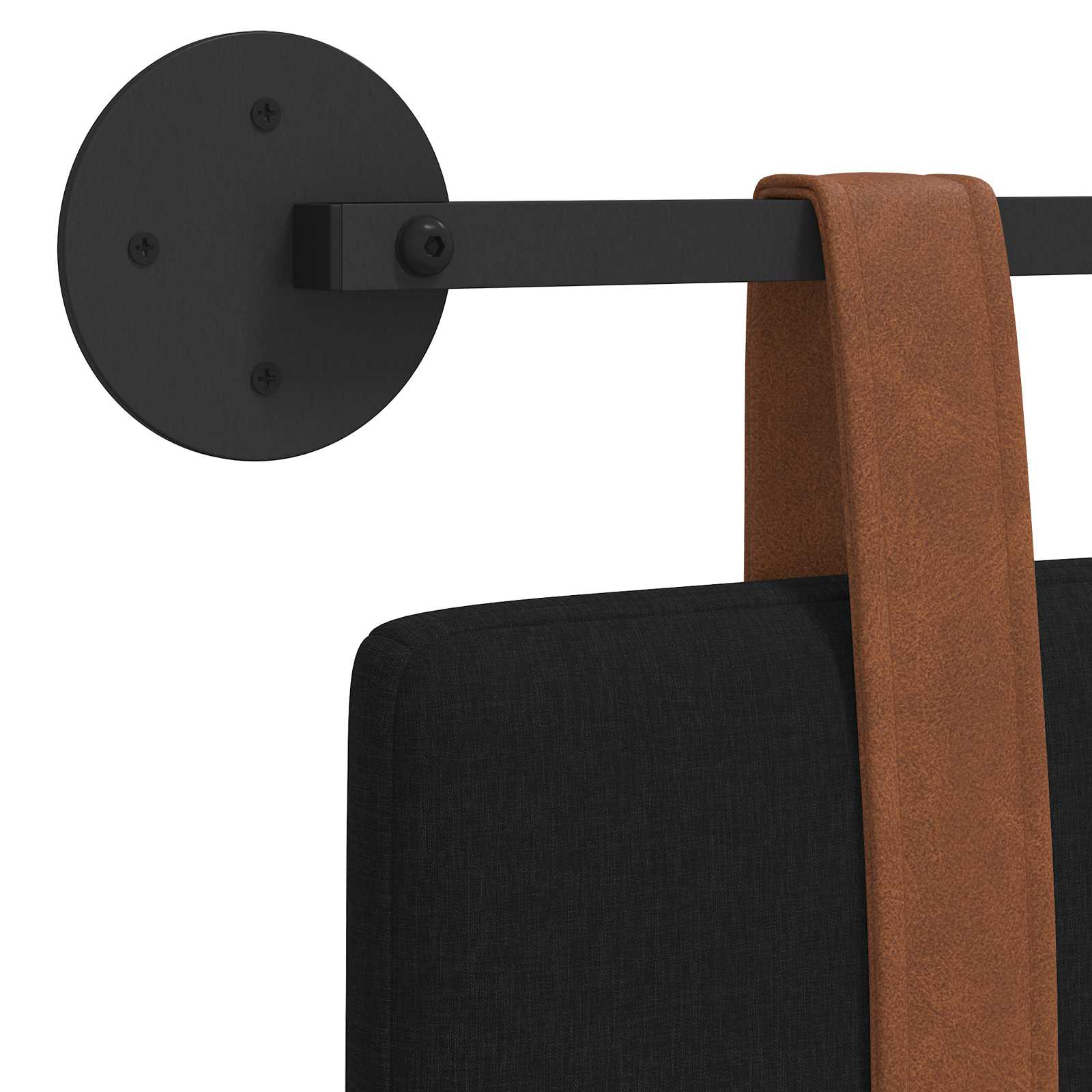 Hængende Hovedgavl Vægmonteret 130 X 55 X 5 Cm Antik Pu - Billede 9