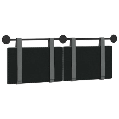 Hængende Hovedgavl Vægmonteret Mørkegrå 150 X 55 X 5 Cm Stof - Billede 7