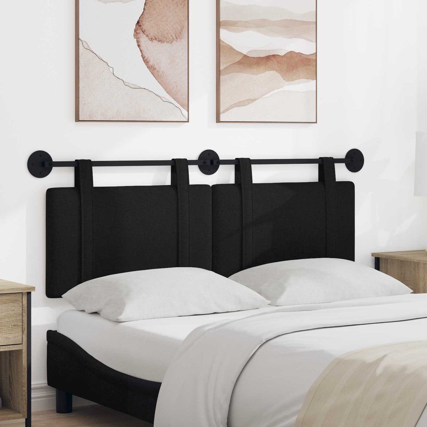 Hængende Hovedgavl Vægmonteret 150 X 55 X 5 Cm Stof - Hovedbillede