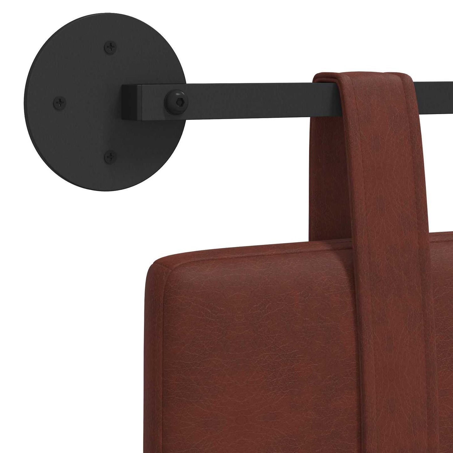 Hængende Hovedgavl Skinnende 150 X 55 X 5 Cm Antik Pu - Billede 9