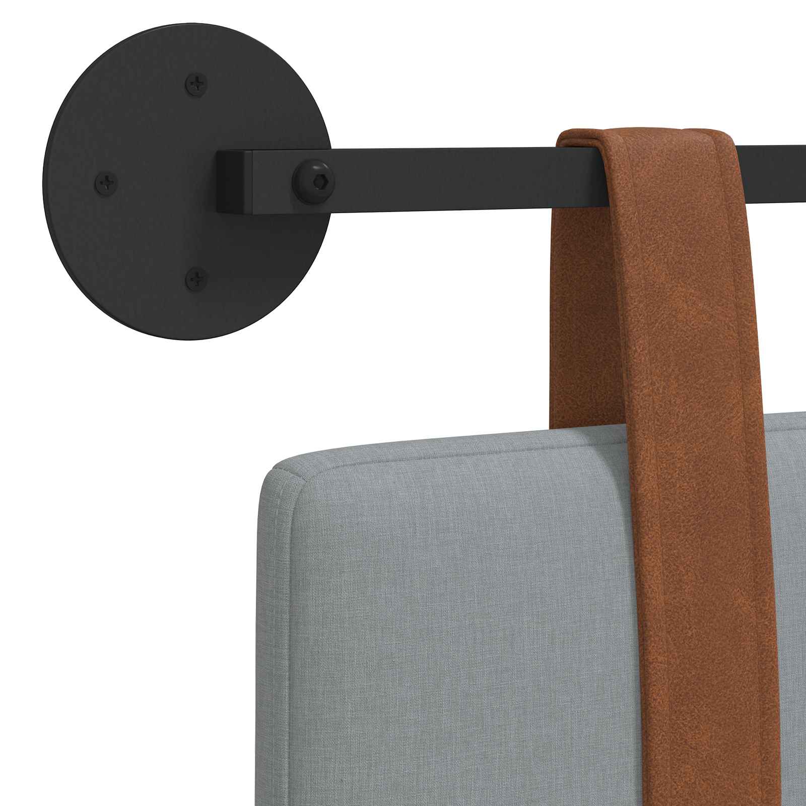Hængende Hovedgavl Vægmonteret 150 X 55 X 5 Cm Antik Pu - Billede 9