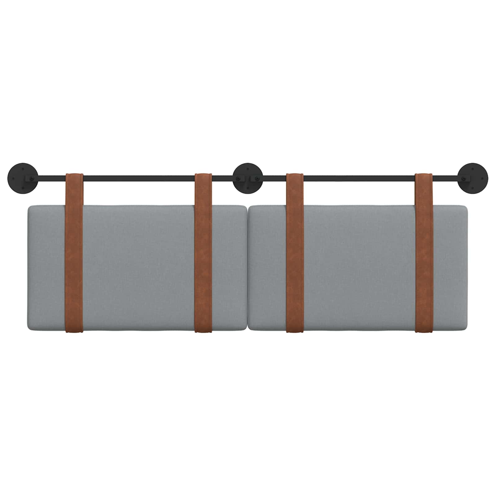Hængende Hovedgavl Vægmonteret 150 X 55 X 5 Cm Antik Pu - Billede 5