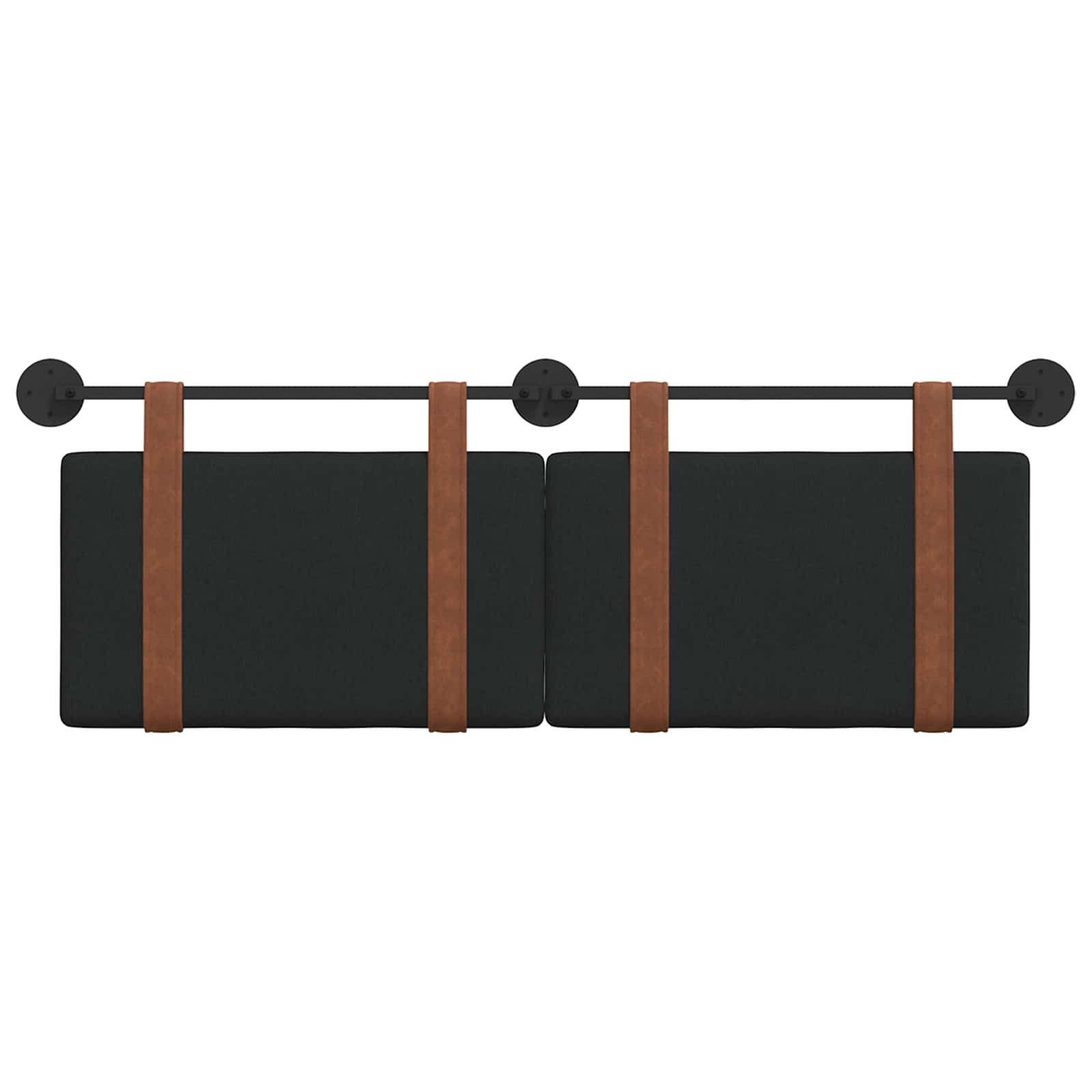 Hængende Hovedgavl Vægmonteret 150 X 55 X 5 Cm Antik Pu - Billede 5