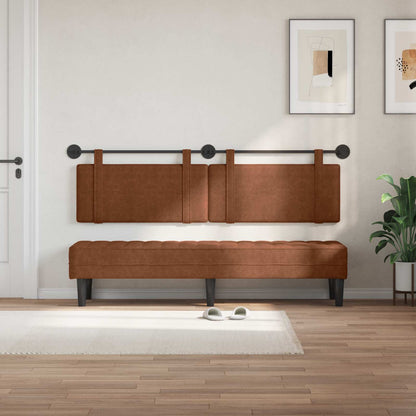 Hængende Hovedgavl Vægmonteret 170 X 55 X 5 Cm Antik Pu - Billede 3