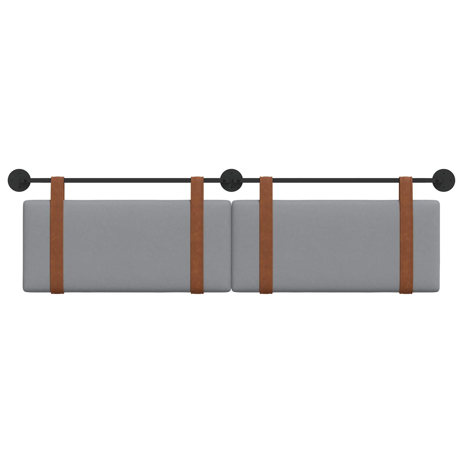 Hængende Hovedgavl Vægmonteret 170 X 55 X 5 Cm Antik Pu - Billede 5