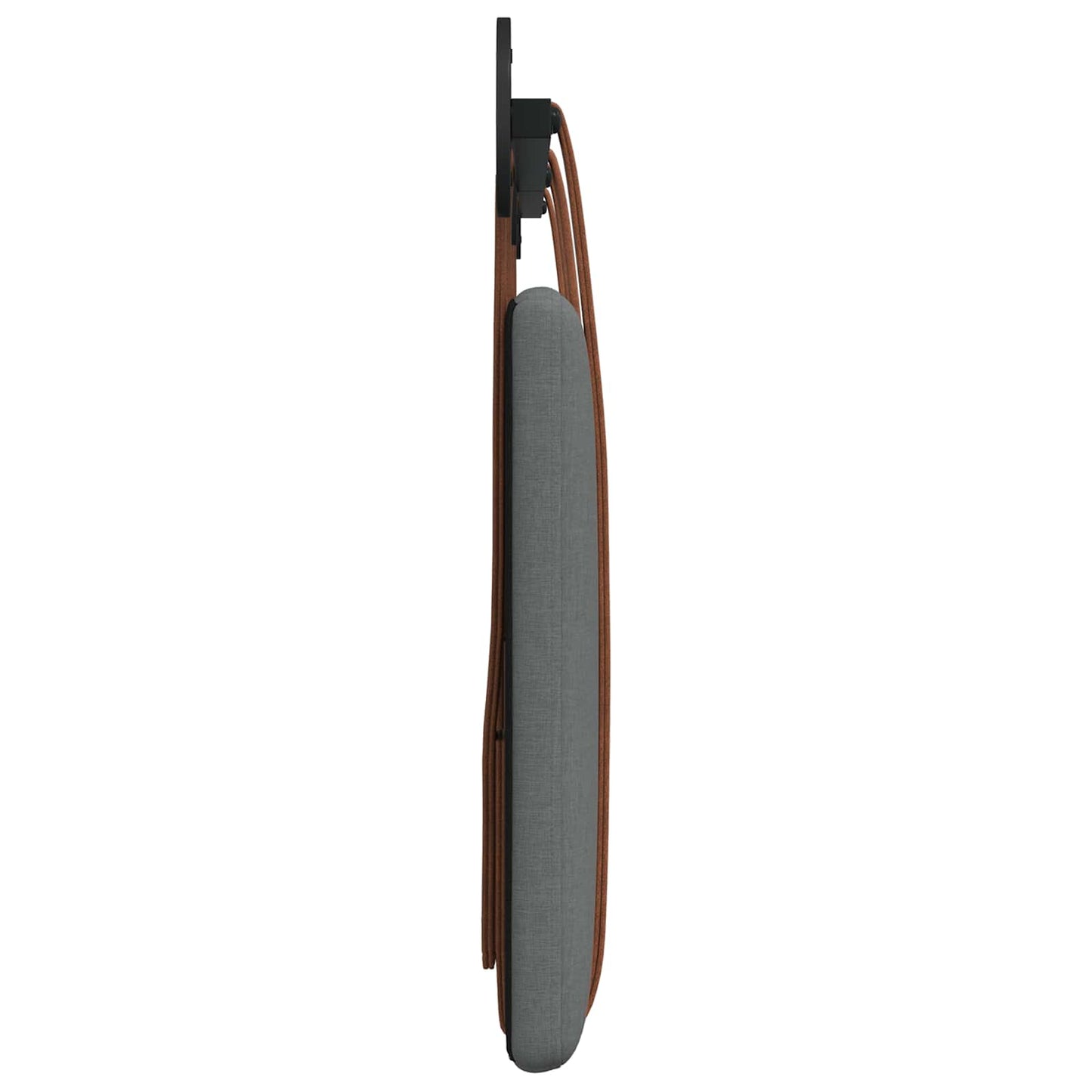 Hængende Hovedgavl Ensfarvet Mørkegrå 170 X 55 X 5 Cm Antik Pu - Billede 6