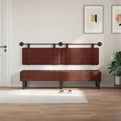 Hængende Hovedgavl Skinnende 190 X 55 X 5 Cm Antik Pu - Billede 3