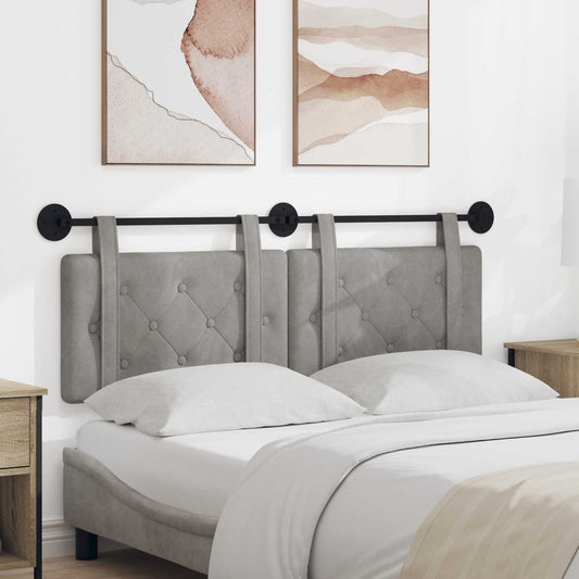 Hængende Hovedgavl Vægmonteret 130 X 55 X 5 Cm Fløjl - Hovedbillede