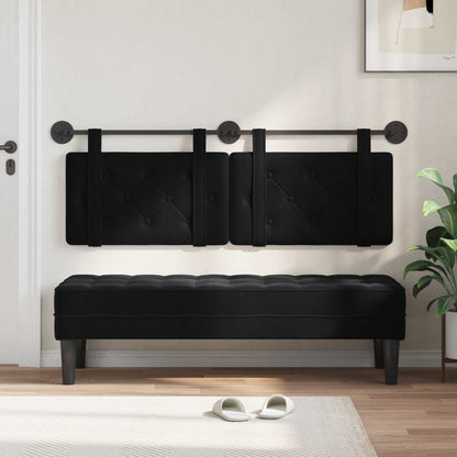 Hængende Hovedgavl Vægmonteret 130 X 55 X 5 Cm Fløjl - Billede 3