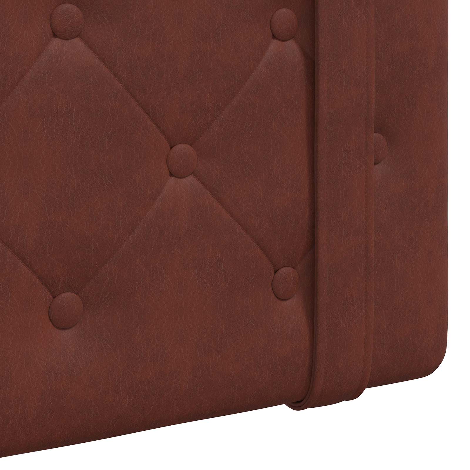 Hængende Hovedgavl Skinnende Brun 130 X 55 X 5 Cm Antik Pu - Billede 8
