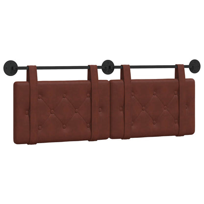 Hængende Hovedgavl Skinnende Brun 130 X 55 X 5 Cm Antik Pu - Billede 2