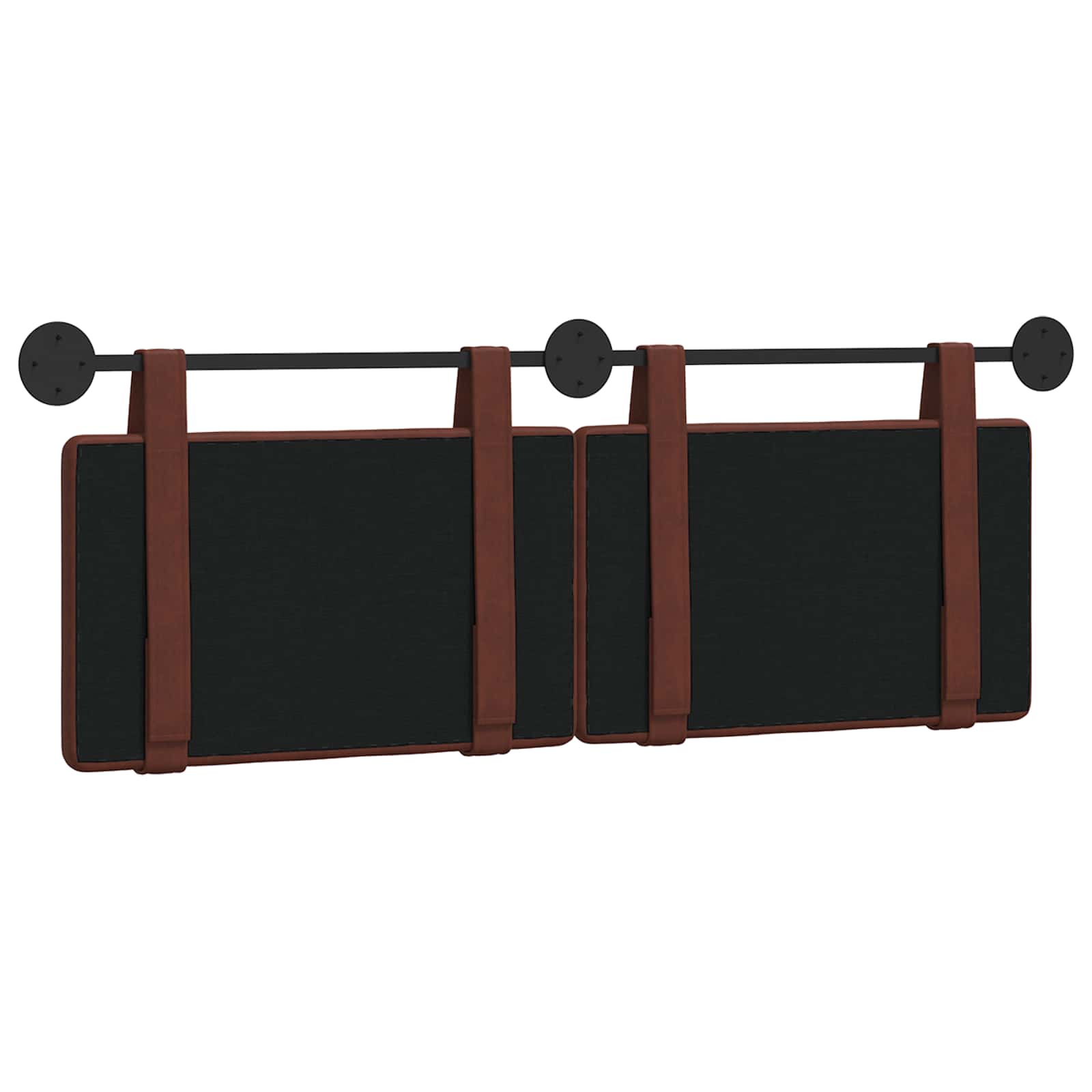 Hængende Hovedgavl Skinnende Brun 130 X 55 X 5 Cm Antik Pu - Billede 7